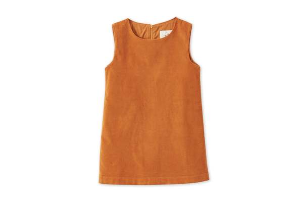 Kids Vild House of Little Organic Cotton Velvet Dress - Raw Sienna Kids Vild House of Little Organic Cotton Velvet Dress - Raw Sienna