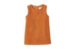 Kids Vild House of Little Organic Cotton Velvet Dress - Raw Sienna - Thumbnail 1