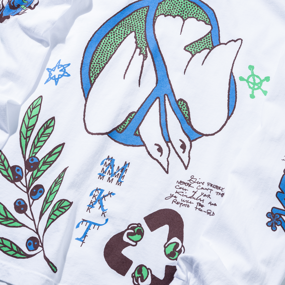 MARKET Peace Practice Longsleeve Tee - White - Image 2 of 6