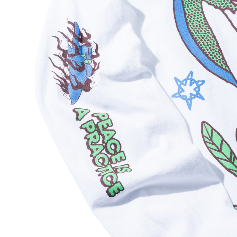 MARKET Peace Practice Longsleeve Tee - White