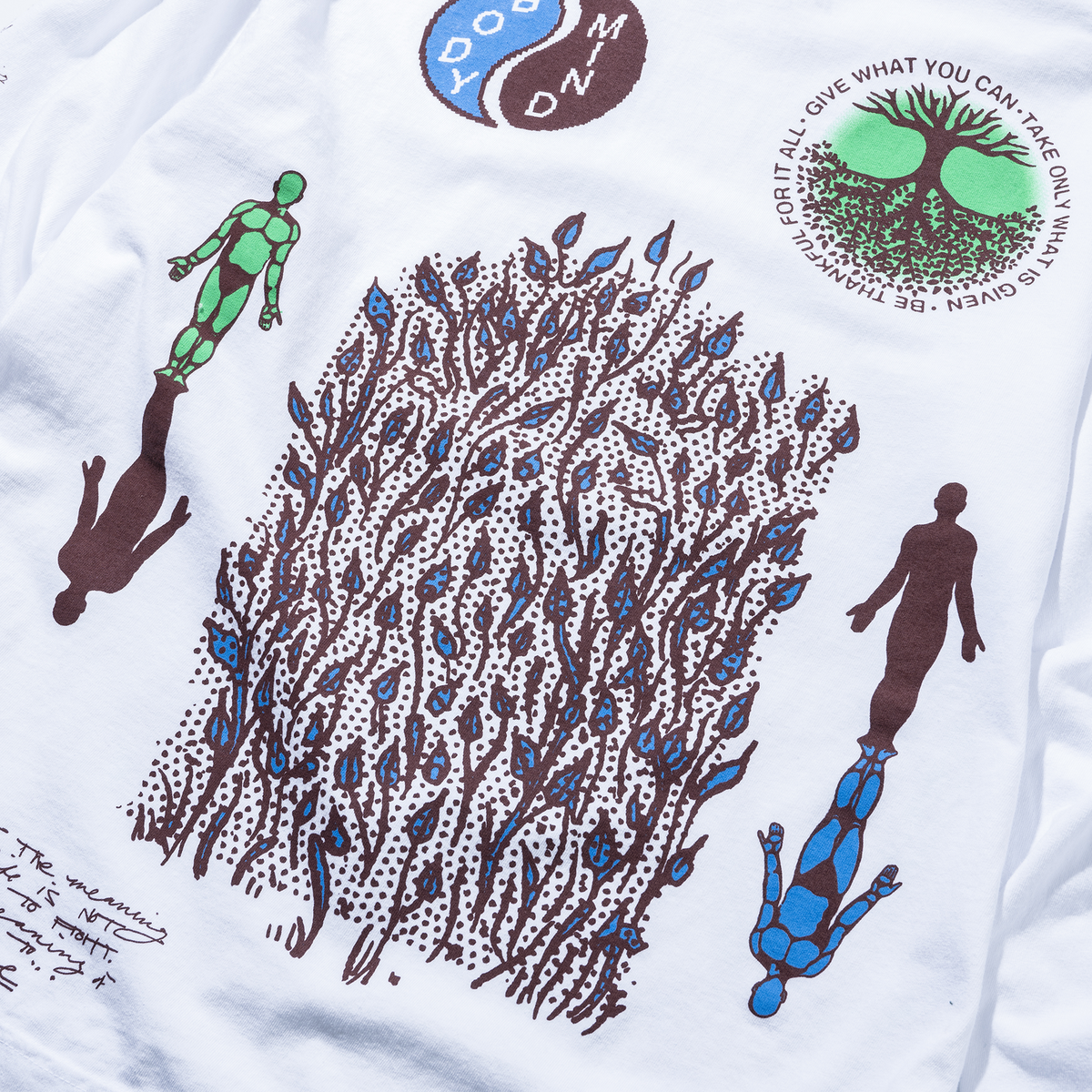 MARKET Peace Practice Longsleeve Tee - White - Image 6 of 6