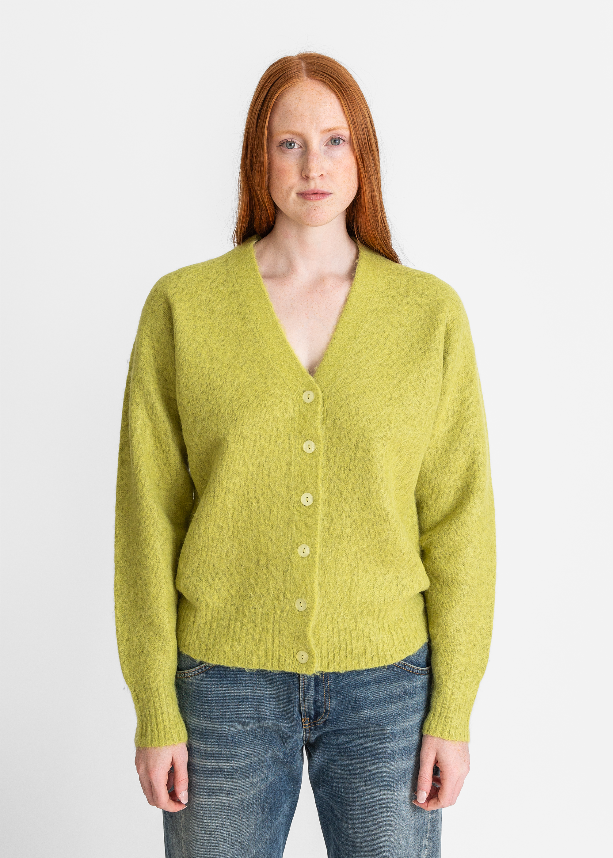 6397 Grunge Cardigan - Moss Green | Garmentory
