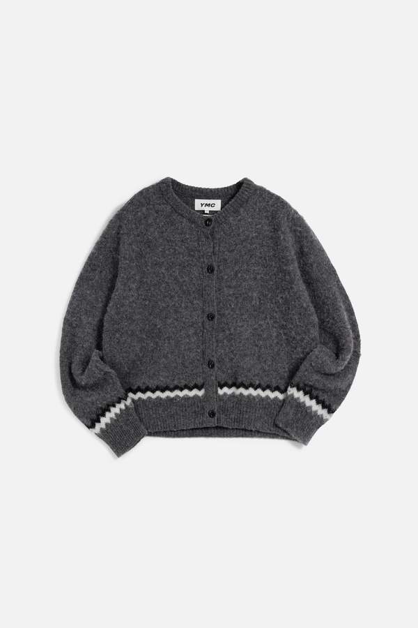 YMC Atomic Zig Zag Cardigan - Gray | Garmentory