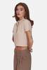 The Tile Club Farrah Short Sleeve Polo - Beige - Thumbnail 2