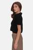 The Tile Club Farrah Short Sleeve Polo - Black - Thumbnail 2