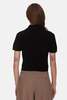 The Tile Club Farrah Short Sleeve Polo - Black - Thumbnail 3
