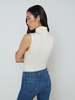 L'agence Ceci Sleeveless Turtleneck - Vintage White - Thumbnail 4