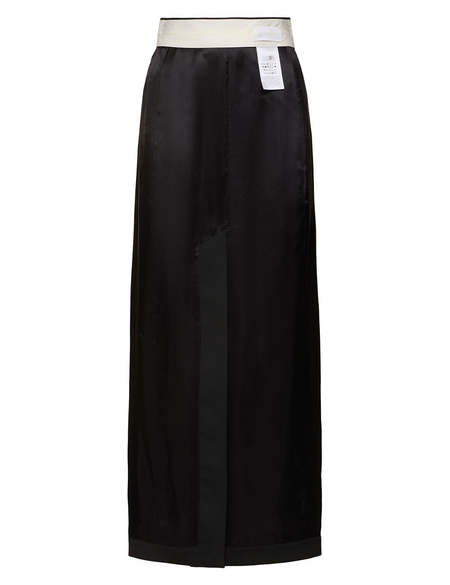 MM6 Black Paneled Midi Skirt レース MM6 Black Paneled Midi Skirt レース