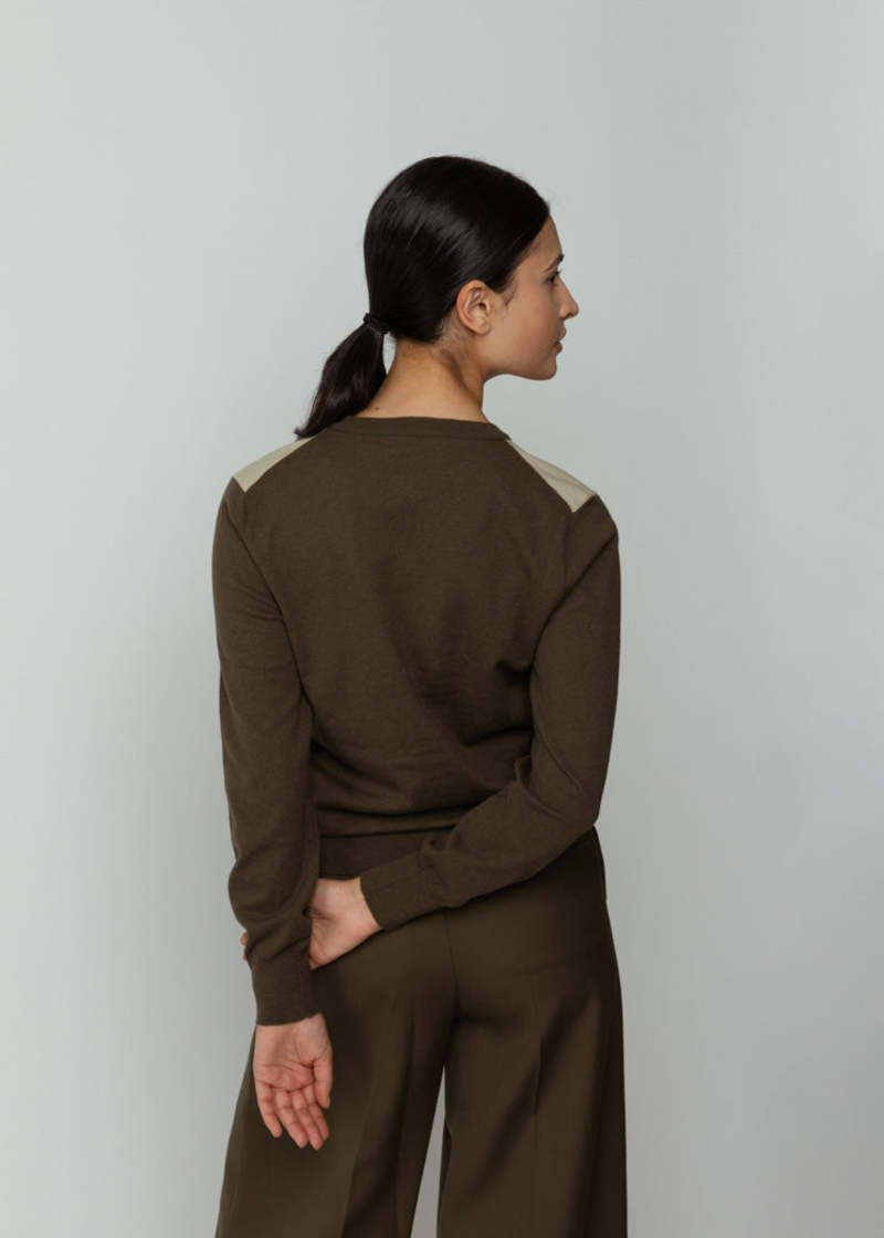 Antipast Olive Harvest Cardigan - Ivory/Khaki