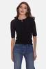 The Tile Club Elsa Short Sleeve Henley - Black - Thumbnail 2