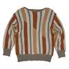hipp hipp Bauhaus Intarsia Alpaca Yarn Saddle Shoulder Pullover - Rust - Thumbnail 1