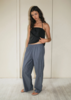 Deiji Studios Ease Trouser - Blue Pinstripe - Thumbnail 1