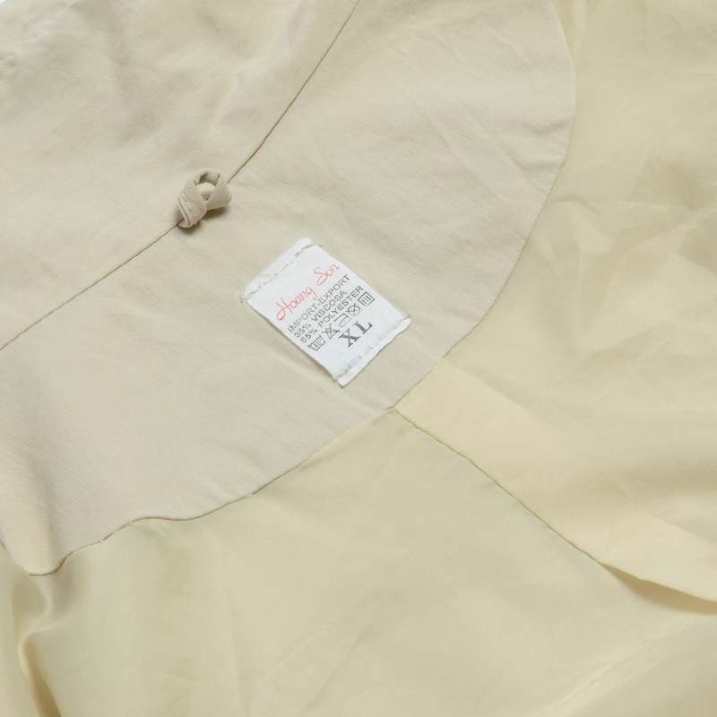 Hoang Son Crash Weave Viscose Track Jacket - Cream