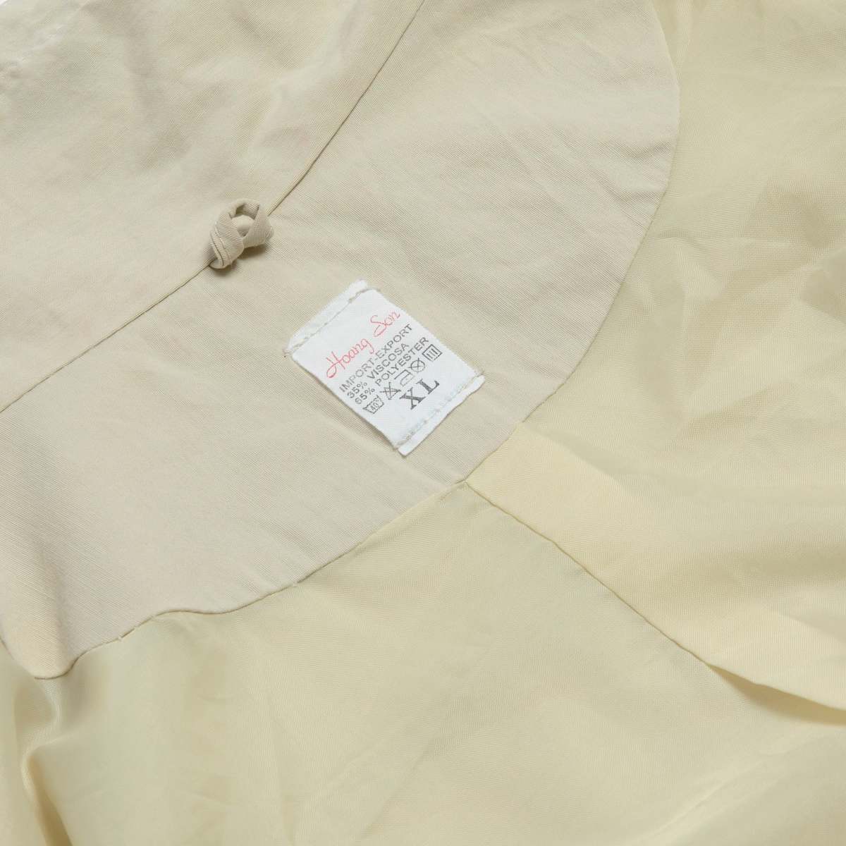 Hoang Son Crash Weave Viscose Track Jacket - Cream - Image 4 of 5
