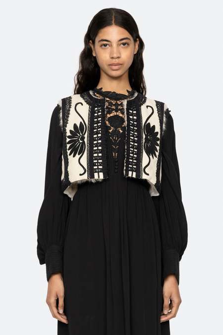 Sea NY Abbie Knit Vest - Striped | Garmentory