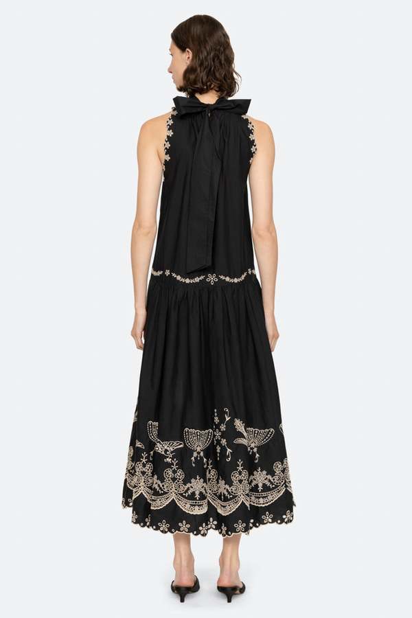 kingsley knit dress Kingsley Beaded Neckline Mini Dress - Ivory