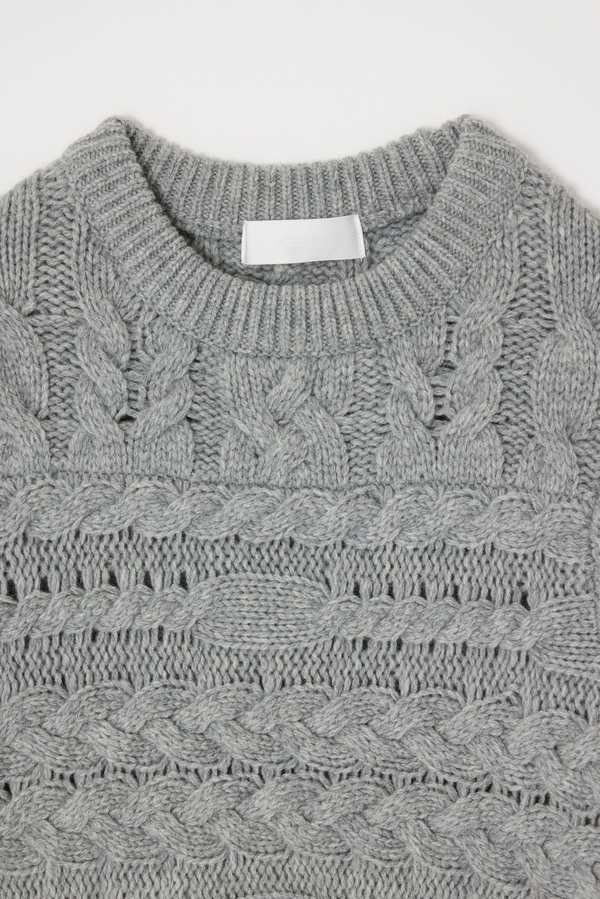 MOUSSY Cable Knitting Sweater