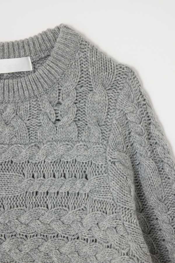 MOUSSY Cable Knitting Sweater