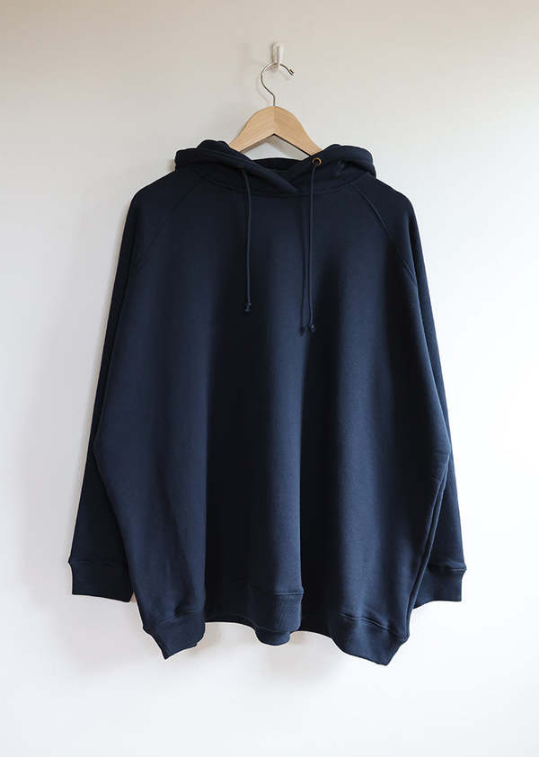 Ichi Antiquités Pigment French Terry Hoodie in Blue