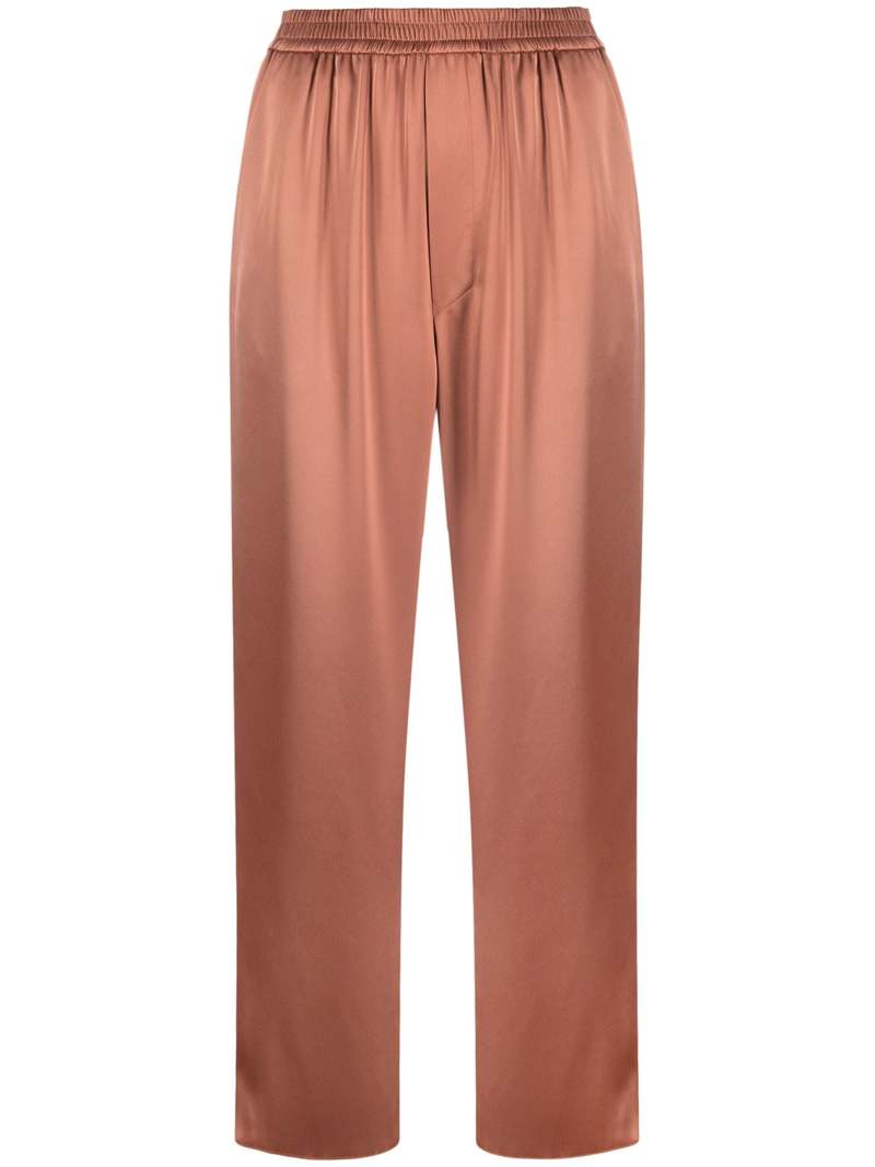 Nanushka Odessa Slip Satin Pant - Terracotta Brown Nanushka Odessa Slip Satin Pant - Terracotta Brown