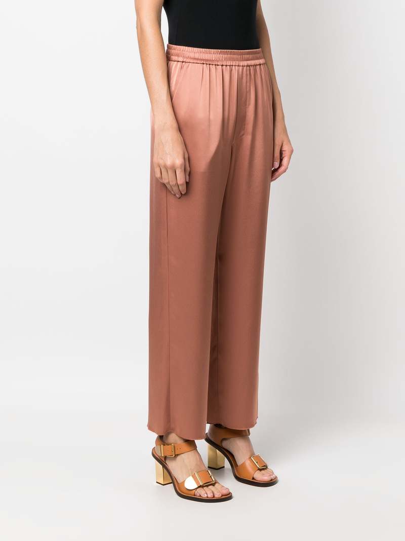 Nanushka Odessa Slip Satin Pant - Terracotta Brown Nanushka Odessa Slip Satin Pant - Terracotta Brown