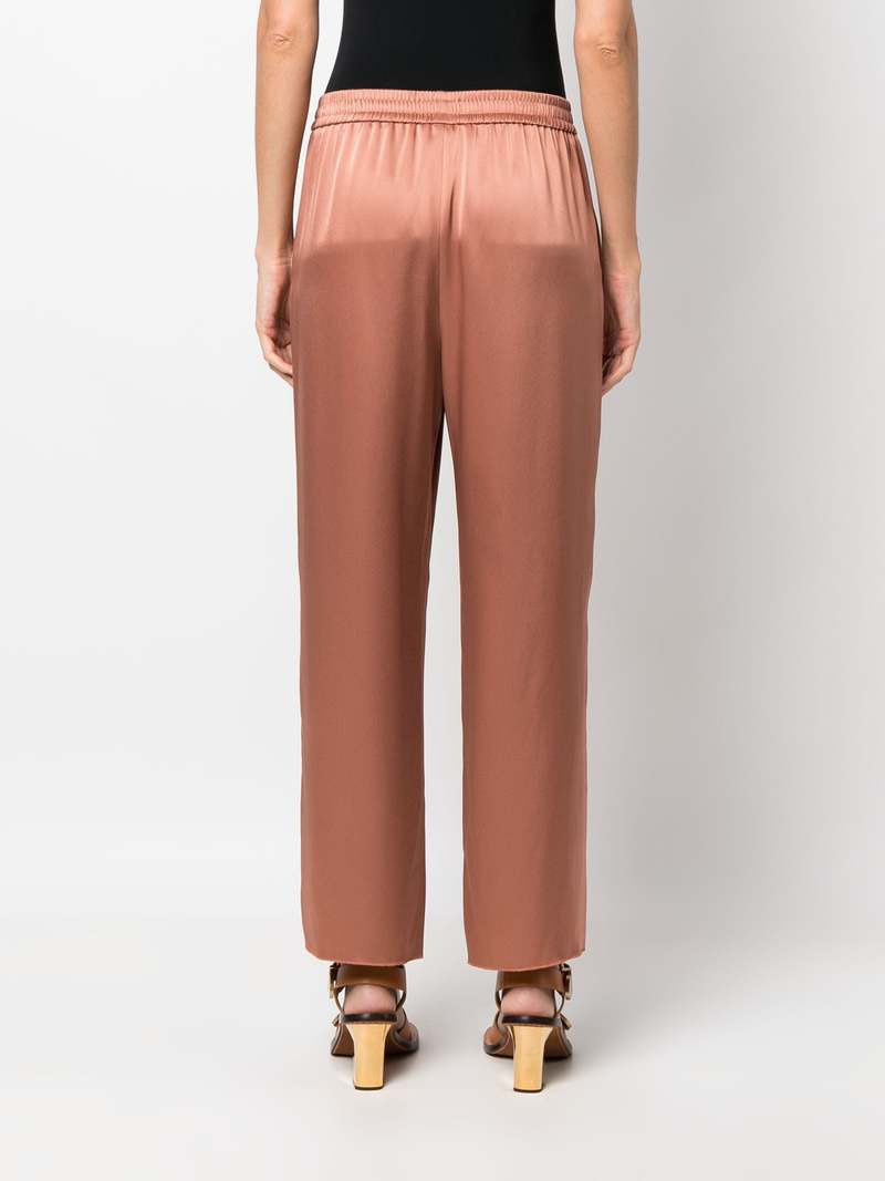 Nanushka Odessa Slip Satin Pant - Terracotta Brown Nanushka Odessa Slip Satin Pant - Terracotta Brown