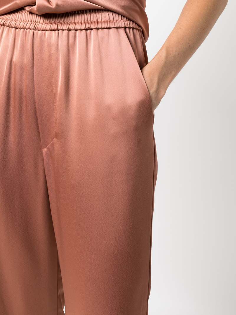 Nanushka Odessa Slip Satin Pant - Terracotta Brown Nanushka Odessa Slip Satin Pant - Terracotta Brown