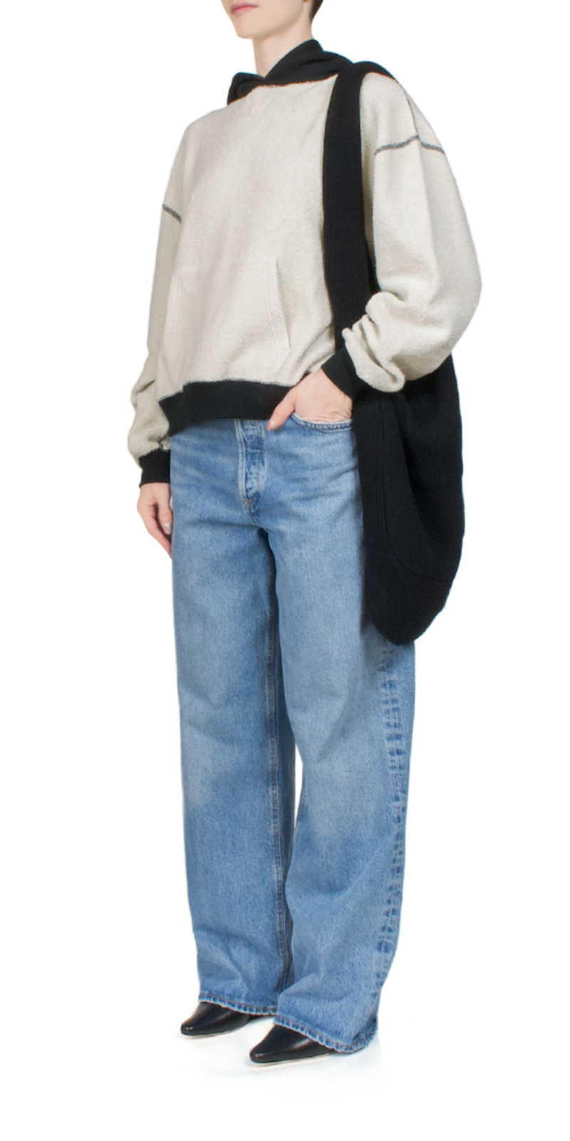 AYA MUSE ブラック Sol バッグ Aya Muse Sol Wool Cashmere Bag - Black | Garmentory