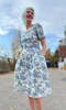 Birds of North America Winter Chippy Dress - Navy Village Toile - Thumbnail 11