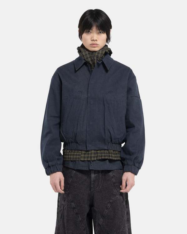 COMMON DIVISOR Zuid Cropped Jacket - Denim | Garmentory