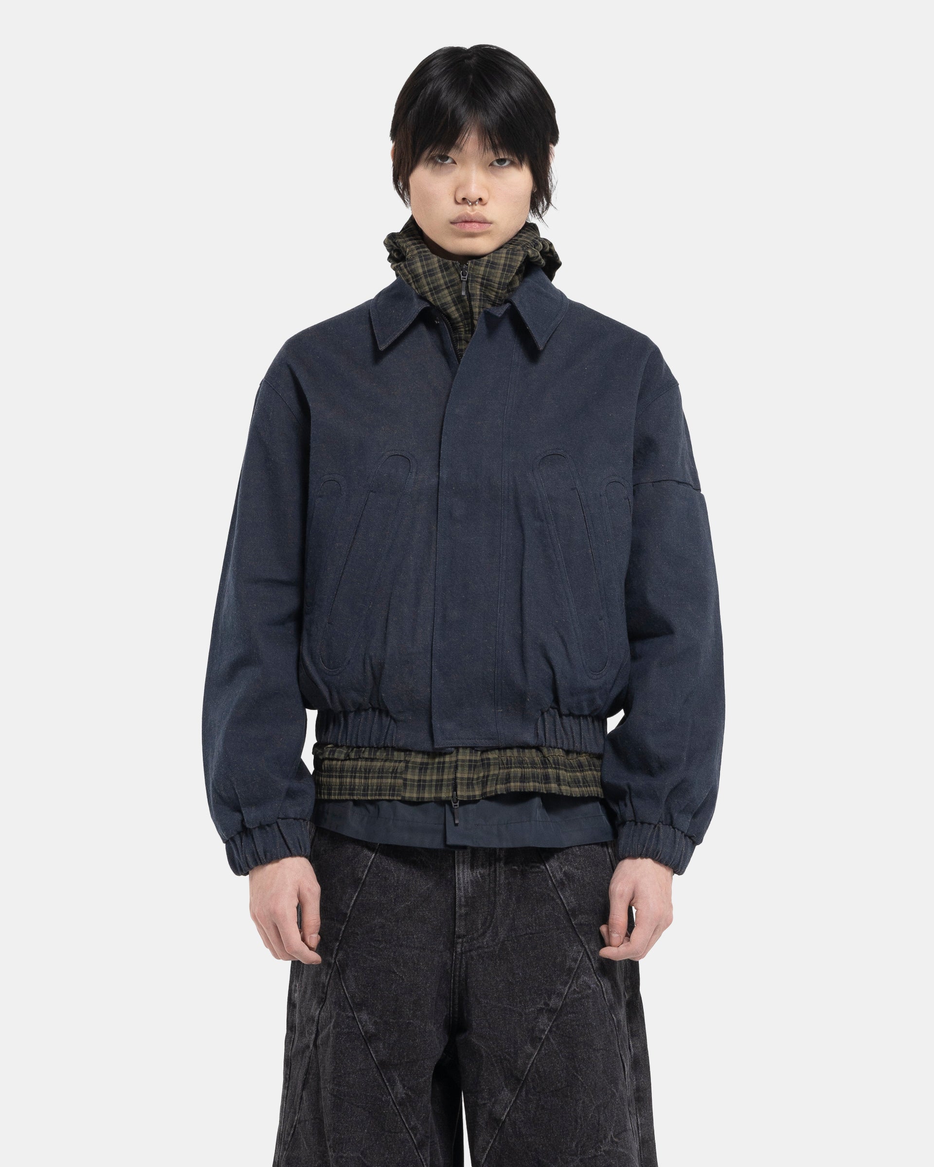 COMMON DIVISOR Zuid Cropped Jacket - Denim | Garmentory