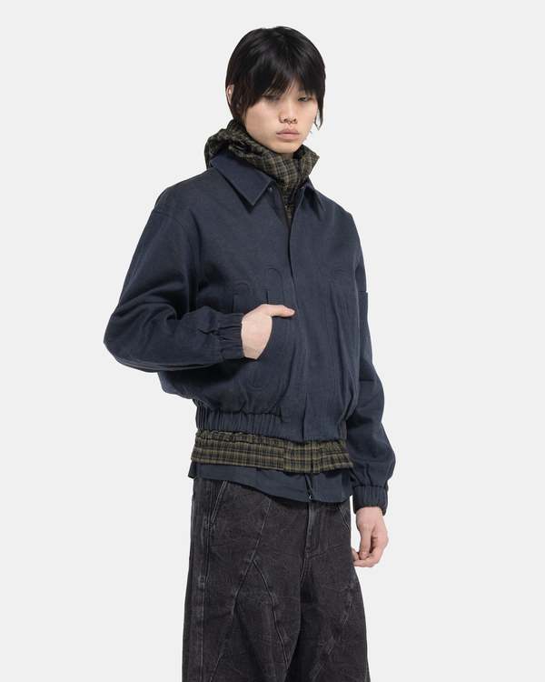 COMMON DIVISOR Zuid Cropped Jacket - Denim | Garmentory