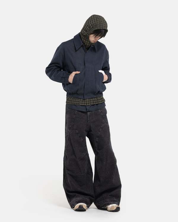 COMMON DIVISOR Zuid Cropped Jacket - Denim | Garmentory