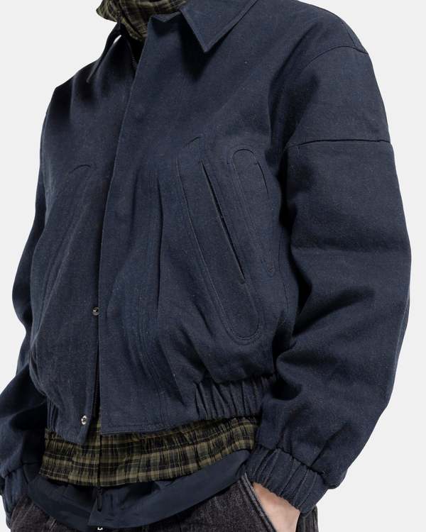 COMMON DIVISOR Zuid Cropped Jacket - Denim | Garmentory