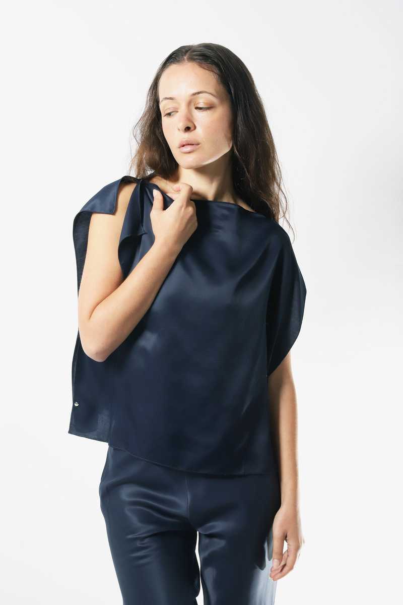 トップス Baserange clavo dress XS Baserange Clavo Dress - Blue Black | Garmentory