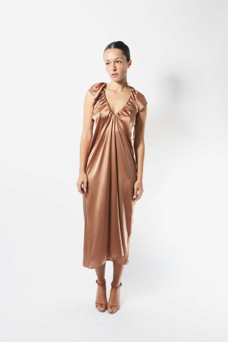 品良く着こなすため Baserange Garmentory | Brown - Dress Max ワンピース