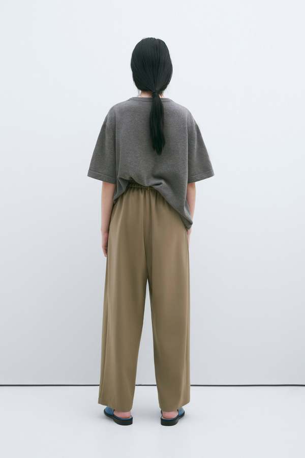 Cordera Merino Wool Beaded T-Shirt - Grey | Garmentory