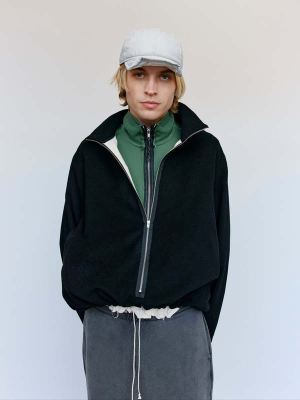 Camiel Fortgens Anorak Zip Hoodie in Black