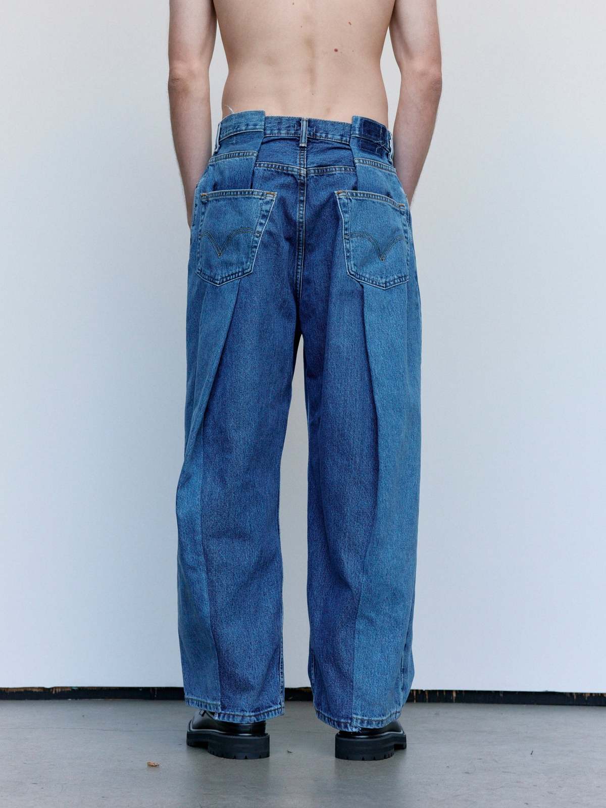 Old Park 4 Tuck Jeans - Blue | Garmentory