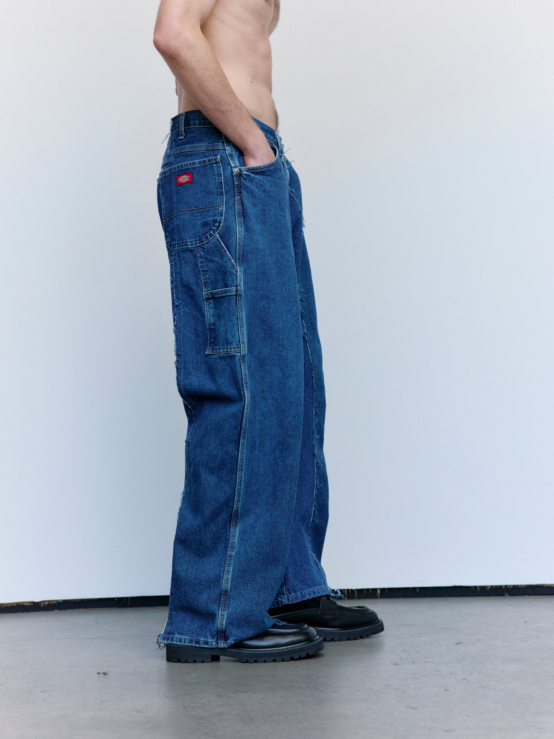 Old Park Baggy Carpenter Pants - Denim | Garmentory
