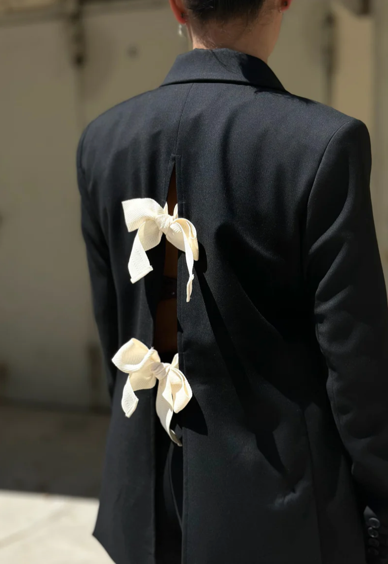 ジャケット The Garment FW25 PLUTO BLAZER BOW BACK (20513 050) Pluto Bow Blazer Black