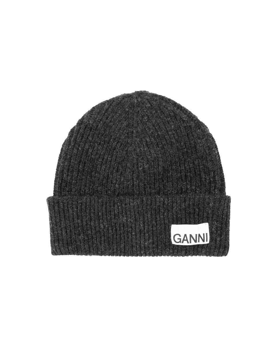 Ganni Light Structured Rib Knit Beanie | Garmentory