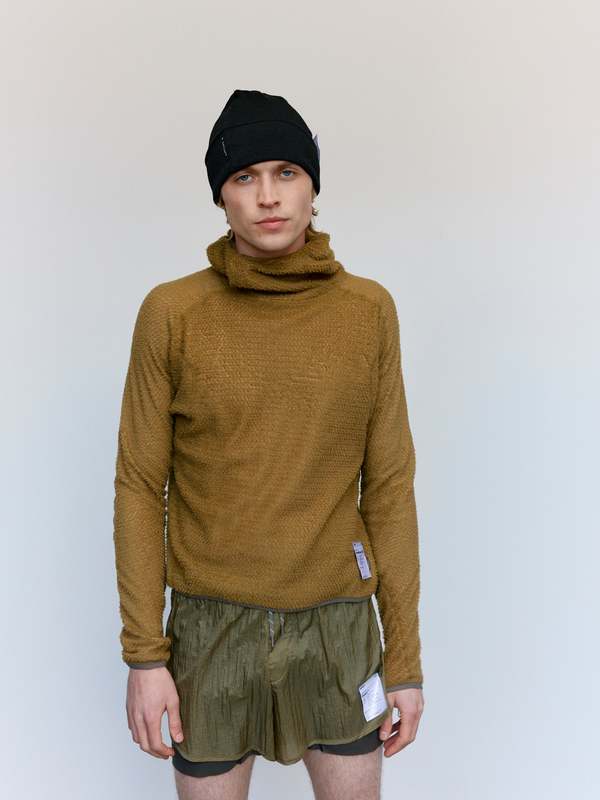 Satisfy Running GhostFleece AD Light Hoodie - Seed | Garmentory