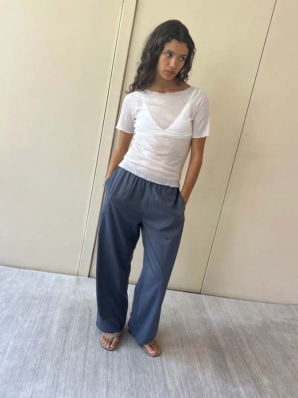 Deiji Studios Square Knit Tee - Off White Deiji Studios Square Knit Tee - Off White