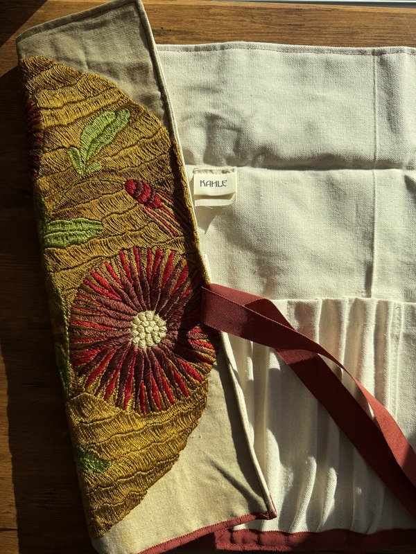 Kahle Artist Tool Roll - Embroidery/Canvas