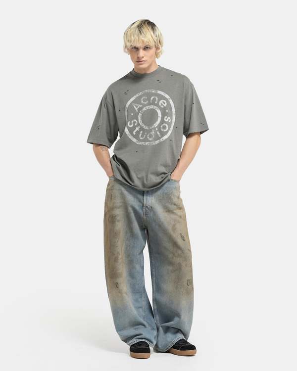 Acne Studios 2023 Super Baggy Fit Jeans - Penicillin