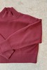 White + Warren Organic Cropped Standneck Sweater - Mulberry - Thumbnail 3