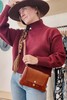 White + Warren Organic Cropped Standneck Sweater - Mulberry - Thumbnail 1
