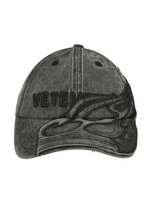 Vetements Flame Logo Cap - Black Vetements Flame Logo Cap - Black