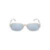 Dries Van Noten X Linda Farrow Rectangular Sunglasses - Matt Silver/Grey/Silver - Thumbnail 1
